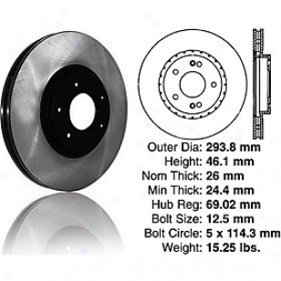 2006 Hyundai Santa Fe Thicket Disc Centric Hyundai Brake Disc 120.51013 06