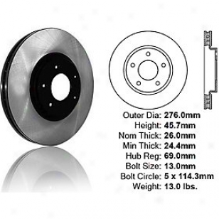 2007-2009 Dodge Caliber Brake Disc Centric Dodge Brake Disc 120.63068 07 08 09