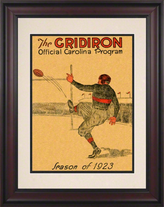 1923 South Craolina Vs. Clemson 10.5x14 Framed Historic Football Print