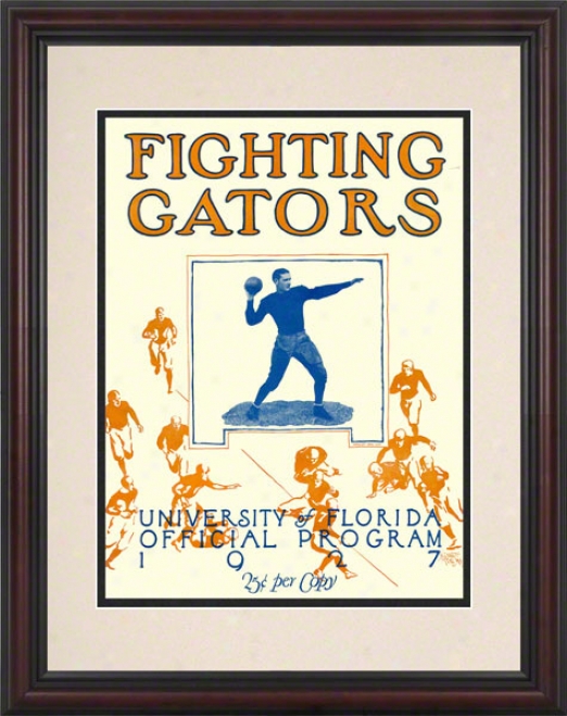 1927 Florida Team Cover 8.5 X 11 Framed Historic Football Print