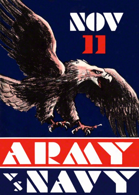 1930 Army Vs. Navy 36 X 48 Canvas Historic Football Print