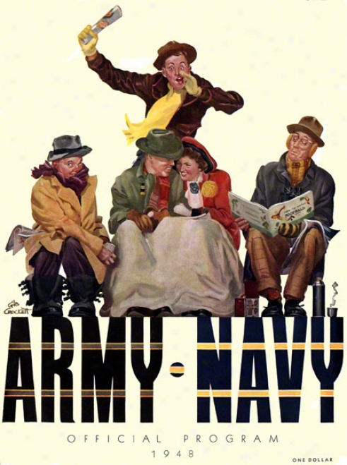 1948 Army Vs. Navy 22 X 30 Canvas Historic Football Print