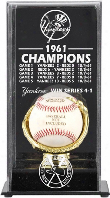 1961 New York Yankees World Series Champs Display Case