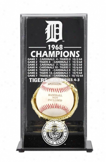 1968 Detroit Tigers World Seriies Champs Display Box