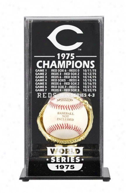 1975 Cincinnati Reds World Series Champs Display Case