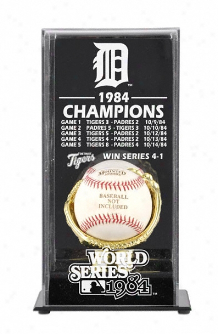 1984 Detroit Tigers Wlrld Series Champs Display Case