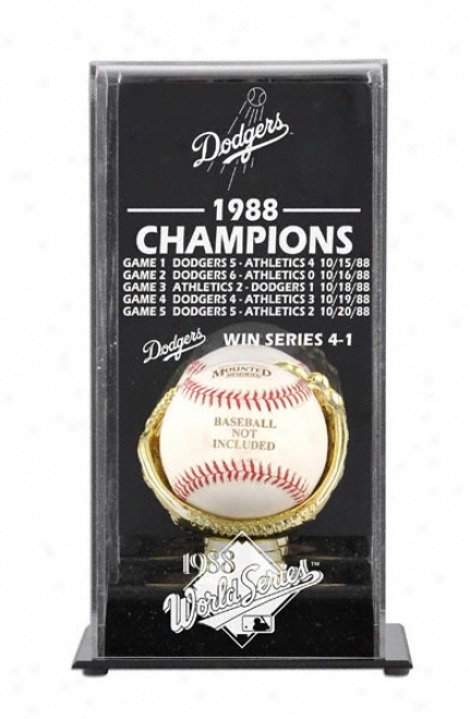 1988 Los Anveles Dodgers World Succession Champs Display Case