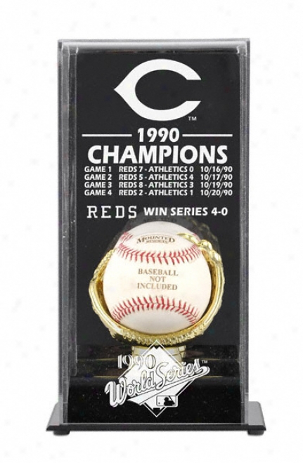 1990 Cincinnati Reds World Series Champs Display Case