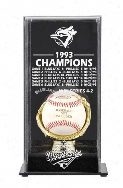 1993 Toronto Blue Jays World Series Champs Display Case