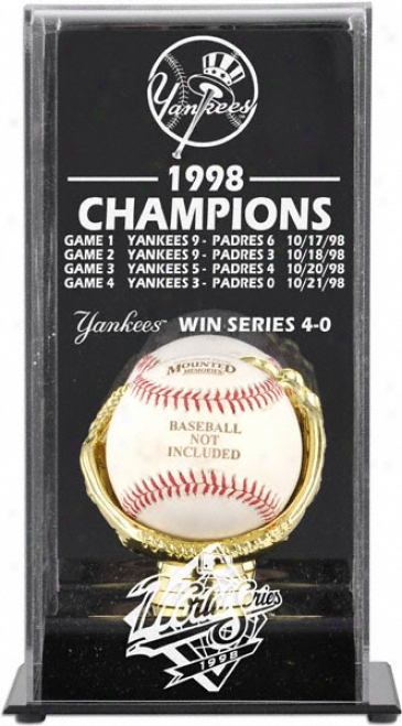 1998 Starting a~ York Yankees World Series Champs Display Case