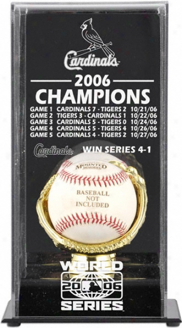 2006 St. Louis Cardinals Worrld Series Champs Display Case