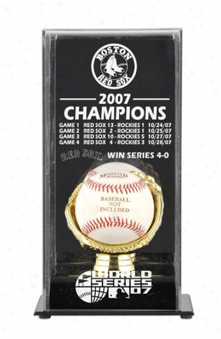 2007 Boston Red Sox World Series Champs Display Case