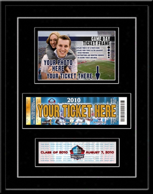 2010 Pro Football Hall Of Fame Enshrinement Photo & Ticket Construct