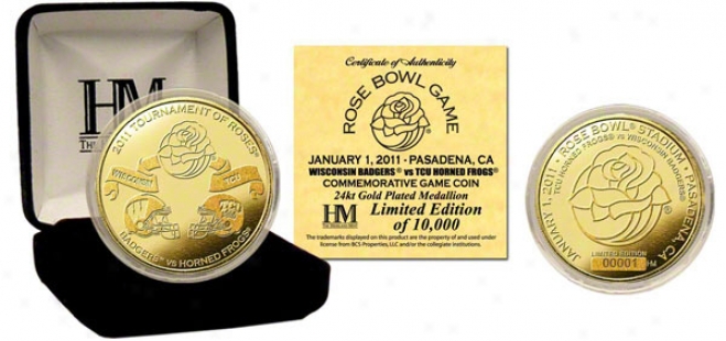 2011 Rose Bowl Commemorative 24kt Gold Coin