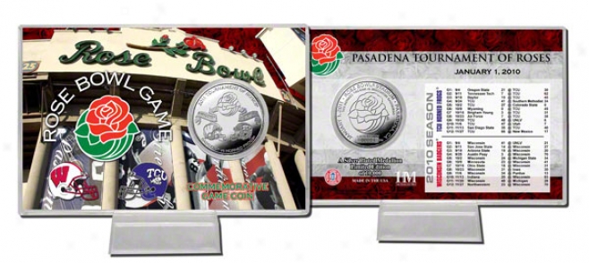 2011 Rose Bowl Cmmemorative Silver Coin Card