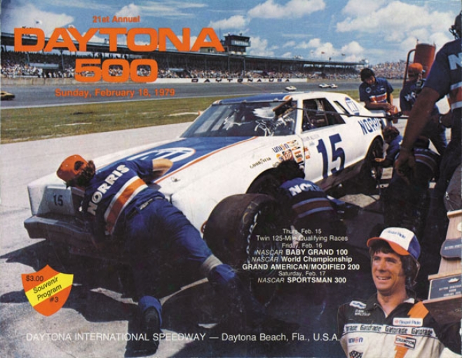 21st Annual 1979 Daytona 500 Canvas 36 X 48 Program Print