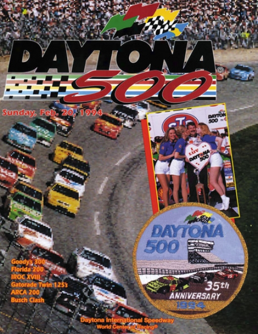 36th Annual 1994 Daytona 500 Canvas 36 X 48 Program Print