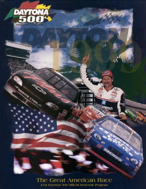 41st Annual 1999 Daytona 500 Canvas 36 X 48 Program Print