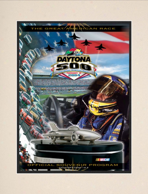 46th Annual 200 4Daytona 500 Matted 10.5 X 14 Program Print