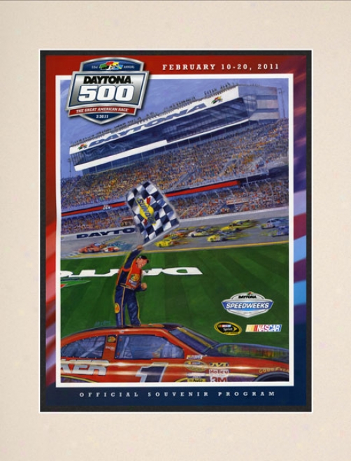 53rd Annual 2011 Daytona 500 Matted 10.5 X 14 Program Print