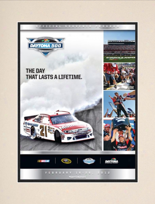 54yh Annual 2012 Daytona 500 Matted 10.5 X 14 Program Print