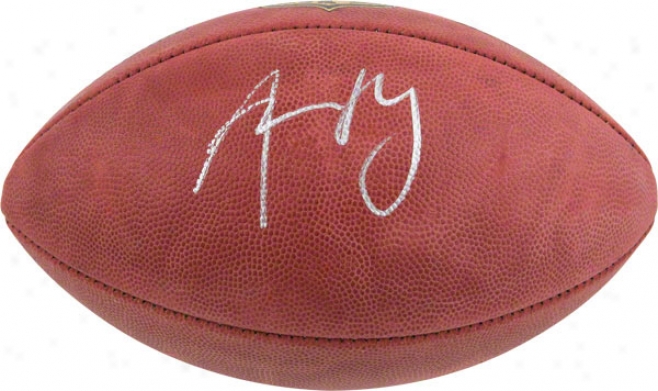 Aaron Rodgers Autographed Football  Details: Green Bay Packers