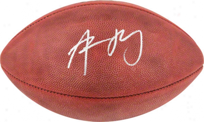 Aaron Rodgers Autographed Football  Details: Super Bowl Xlv Champions Logo