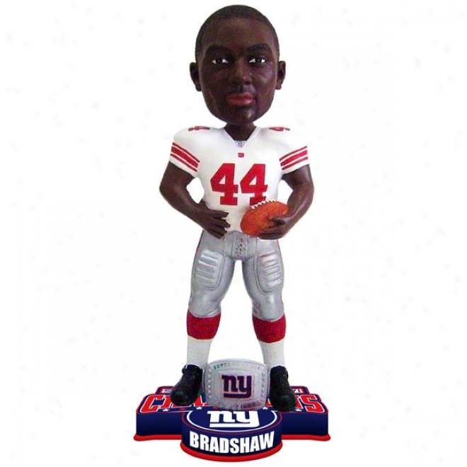 hAmzd Bradshaw #44 New York Giants Super Bowl Xlvi Champikns Ring Bobble Head