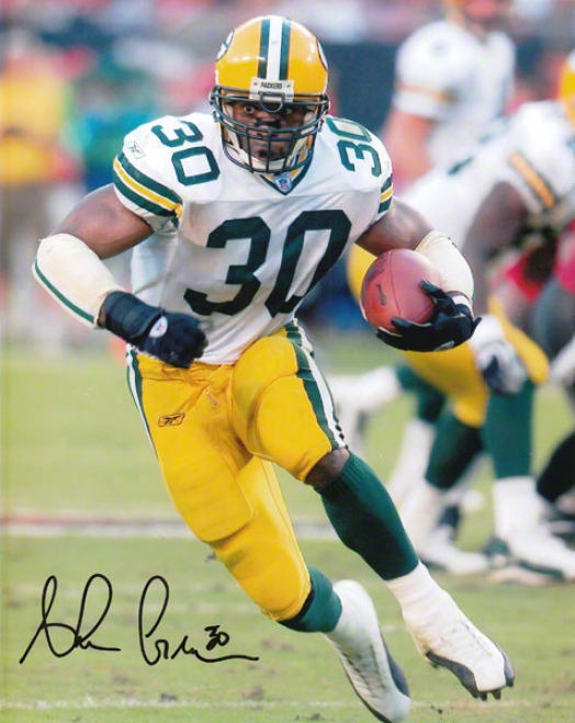 Ahman Green Green Bay Packers 8x10 Autographed Photograph