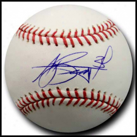 Aj Burnett Signdd Authoritative Major League Baseball