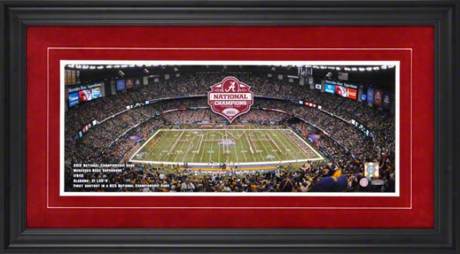 Alabama Crimson 2011 Bcs National Champions Tide Framed Panoramic