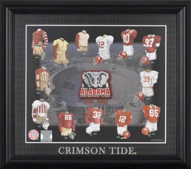 Alabama Crimson Tide 13x15 Framed Print  Details: Evolution