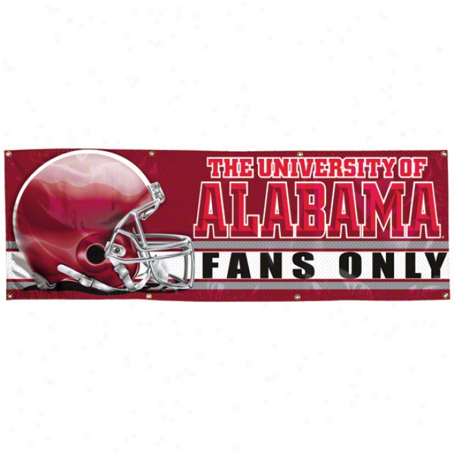 Alabama Crimson Tide 2x6 Vinyl Banner