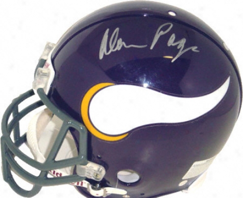 Alan Page Minnesota Vikings Autographed Pro Helmet