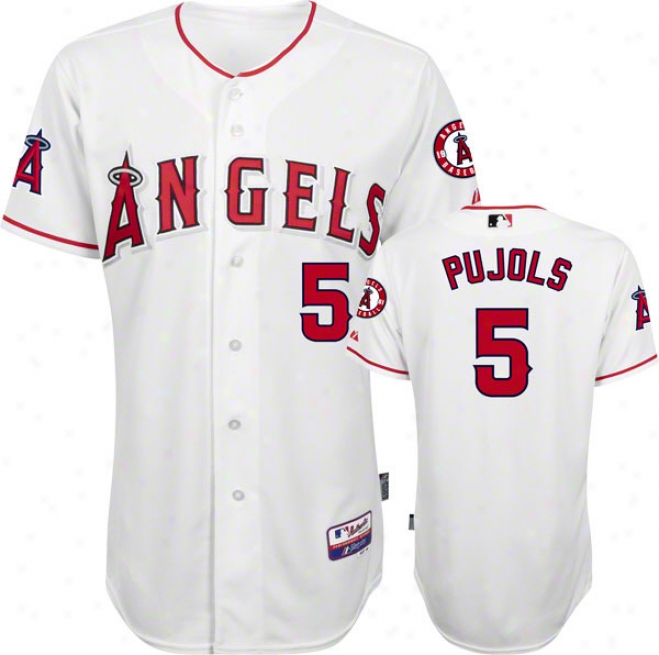 Albert Pujols Los Angeles Angels Of Anaheim White #5 Authentic Cool Base␞ Jersey