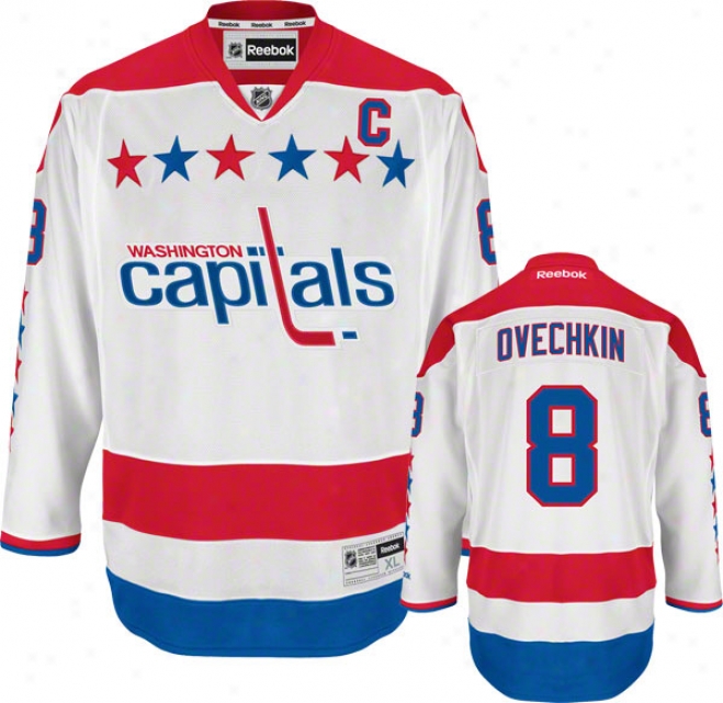 Alex Ovechkin Jersey: Reebok Alternate #8 Washington Capitals Premier Jersey