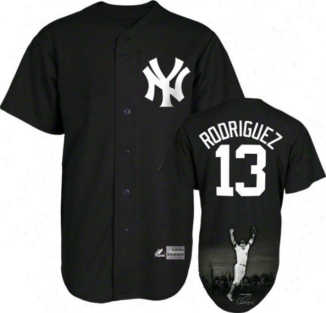 Alex Rodriguez New York Yankees Majestic Player Designed Signature Series Jersey