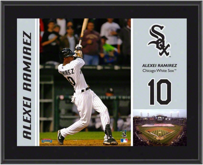 Alexei Ramirez Plaque  Detaols: Chicago White Sox, Sublimated, 10x13, Mlb Plaque