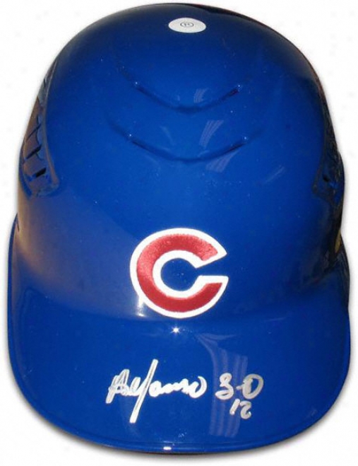 Alfonso Soirano Chicago Cubs Autographed Full-size Authentic Batting Helmet