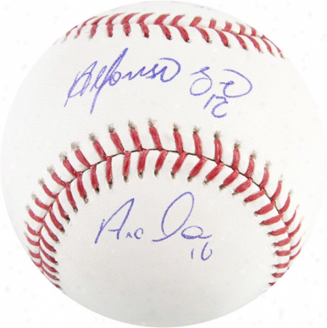 Alfonso Soriano, Derrek Leeward And Aramis Ramirez Chicago Cubs Autogra0hed Baseball