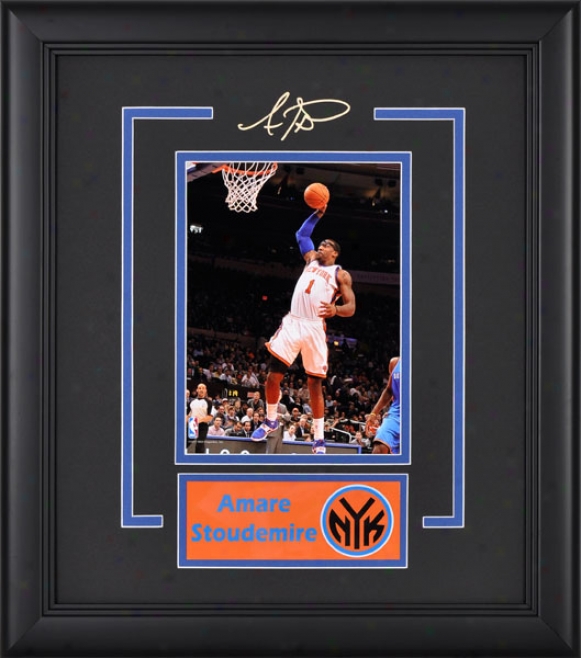 Amar'e Stoudemire Frame Photograph  Details: 4x6, New York Knicks, Nameplate