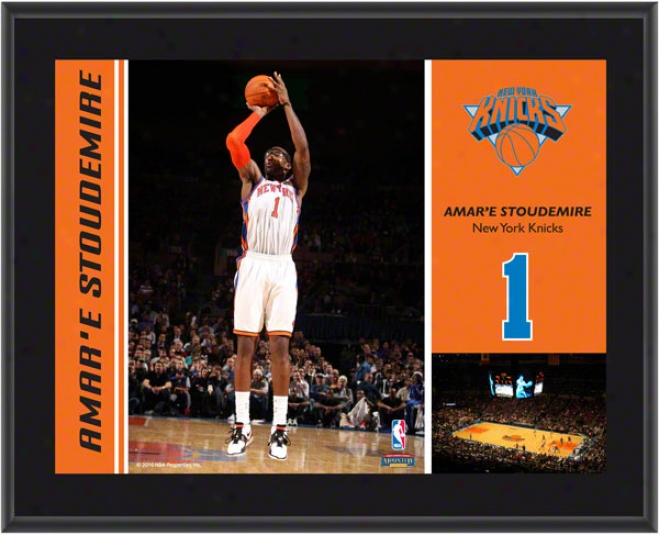 Amar'e Stoudemire Plaque  Particulars: New York Knicks, Sublimated, 10x13, Nba Plaque