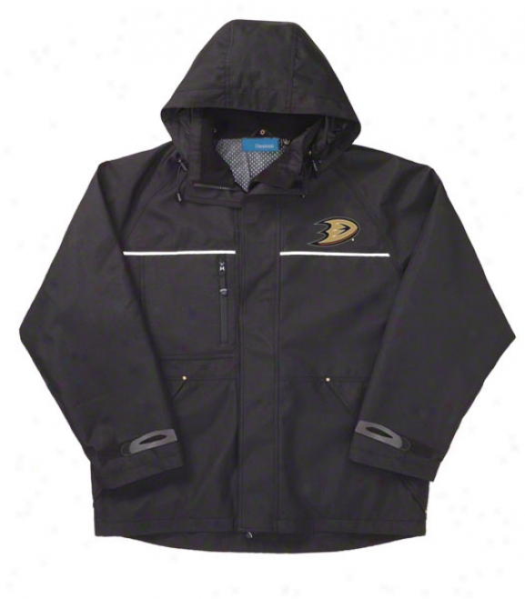 Anaheim Ducks Jacket: Black Reebok Yukon Jacket