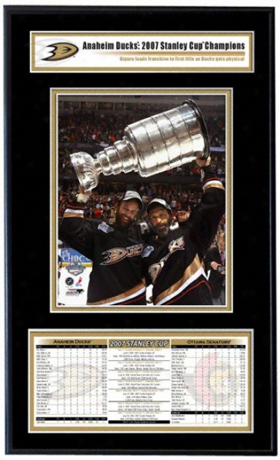 Anaheom Ducks - Scott And Rob Niedermayer - 2007 Stanley Cup Champions Frame