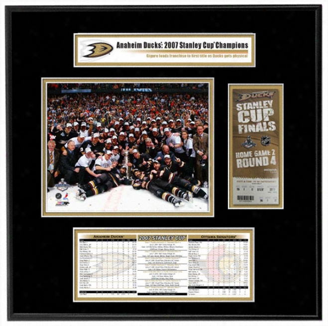 Anaheim Ducks - Team Celebration - 2007 Stanley Cup Champiojs Ticket Fraje Jr.