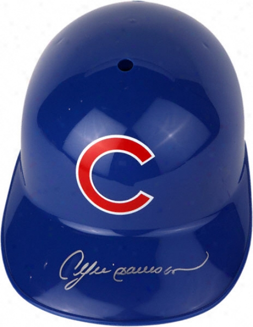 Andre Dawson Chicagp Cube Autographed Full Size Rep Batting Helmet