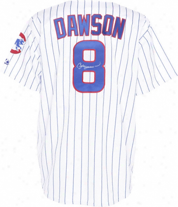 Andre Dawson Chicago Cubs Autographed August Athletic Replica Home Jersey