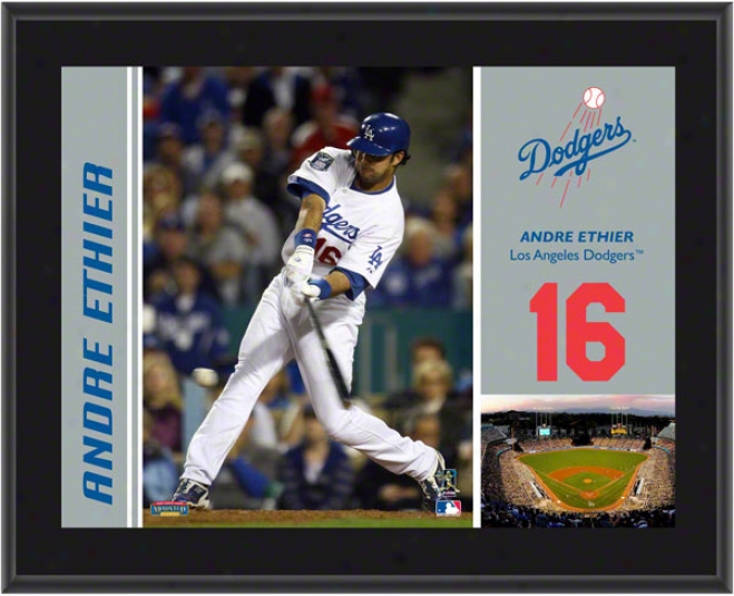 Andre Ethier Plaque  Details: Los Angeles Dodgers, Sublimated, 10x13, Mlb Plaque