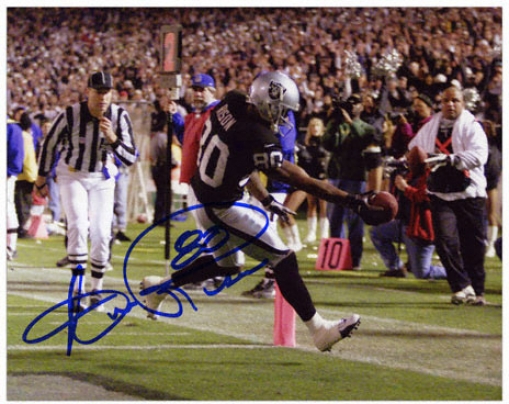 Andre Rison Oakland Raiders Autographed 8x10 Photogrph