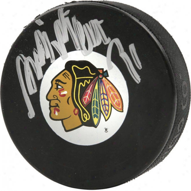 Antti Niemi Autographed Chicago Blackhawks Logo Puck
